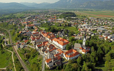 A birds eye view of Radovljica